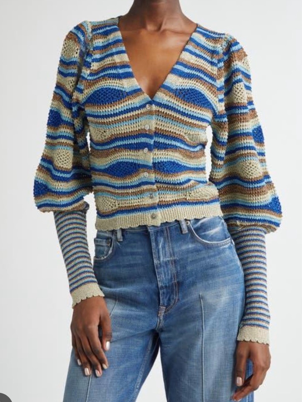FARM Rio knit metallic sweater